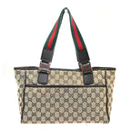 Gucci Sherry Hand Tote Bag GG Canvas Leather