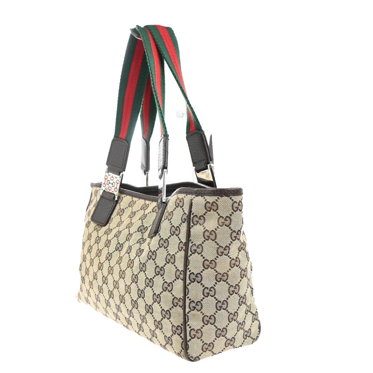 Gucci Sherry Hand Tote Bag GG Canvas Leather — view 4
