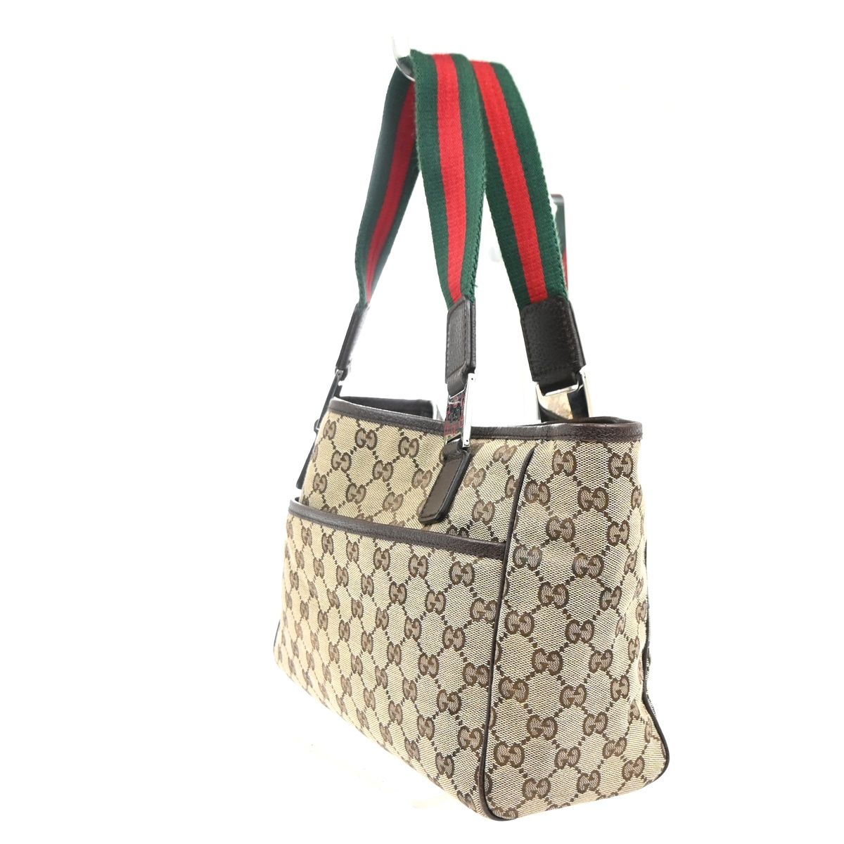 Gucci Sherry Hand Tote Bag GG Canvas Leather — view 2