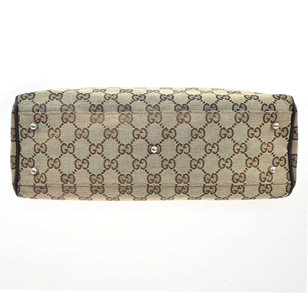 Gucci Sherry Hand Tote Bag GG Canvas Leather — view 6