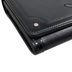 Chanel Bifold Wallet Patent CC Logo Leather Black Silver — view 3