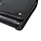 Chanel Bifold Wallet Patent CC Logo Leather Black Silver — view 4