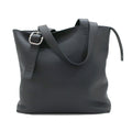 Loewe Ten Loop Zip Tote Bag Black Silver Supplement Grain Calf Leather