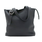 Loewe Ten Loop Zip Tote Bag Black Silver Supplement Grain Calf Leather