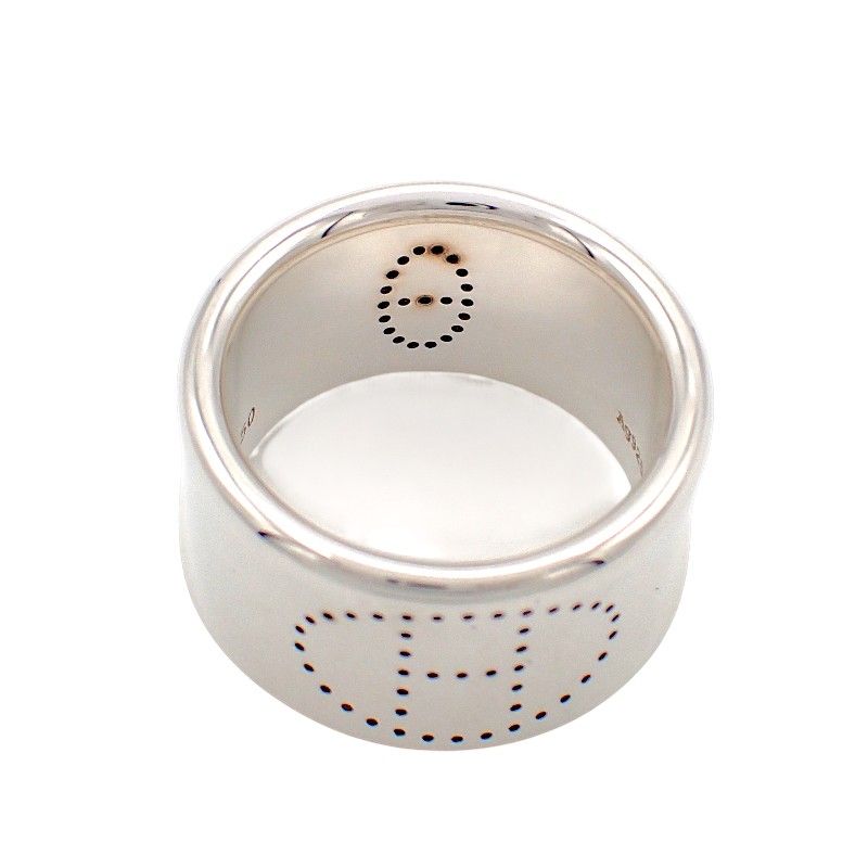 Hermes Ring Eclipse Ribbon GM 925 Sterling Silver 50 — view 4