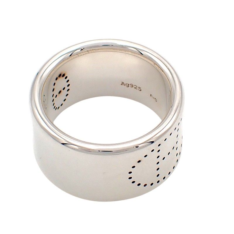 Hermes Ring Eclipse Ribbon GM 925 Sterling Silver 50 — view 2