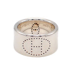 Hermes Ring Eclipse Ribbon GM 925 Sterling Silver 50