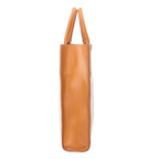 Celine Small Vertical Cabas Shoulder Bag Canvas White Paleo — view 4