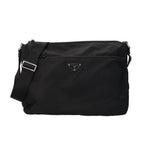 Prada Shoulder Bag Nylon Black Ancient