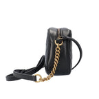 Gucci GG Marmont Shoulder Bag Leather Black Vintage — view 4