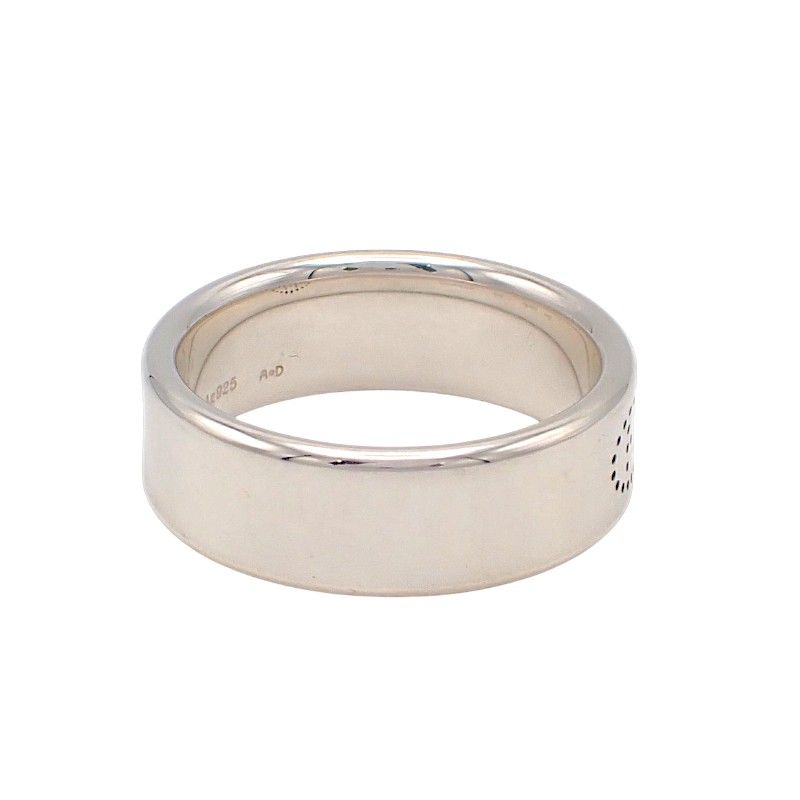 Hermes Eclipse Ribbon Actual Ring 925 Sterling Silver Stamp 64 — view 4