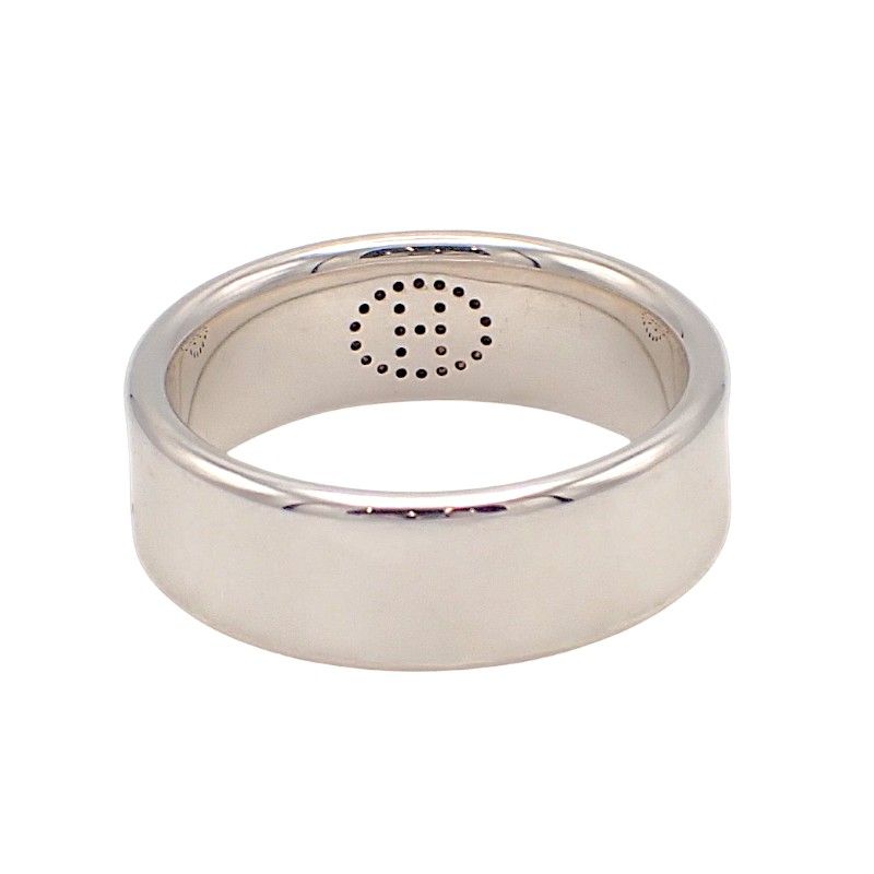 Hermes Eclipse Ribbon Actual Ring 925 Sterling Silver Stamp 64 — view 3