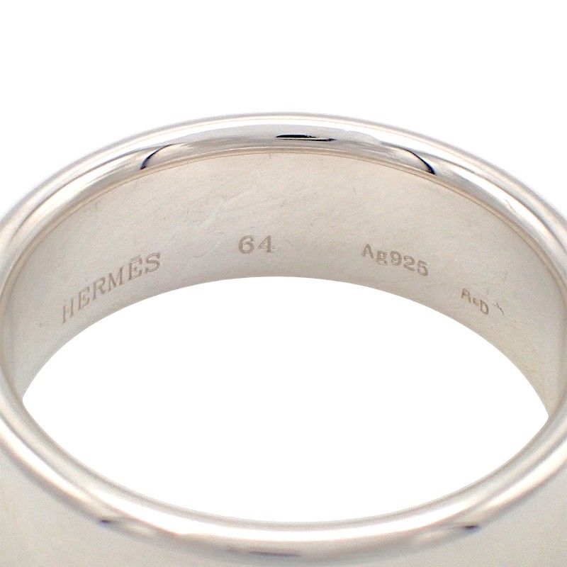 Hermes Eclipse Ribbon Actual Ring 925 Sterling Silver Stamp 64 — view 8