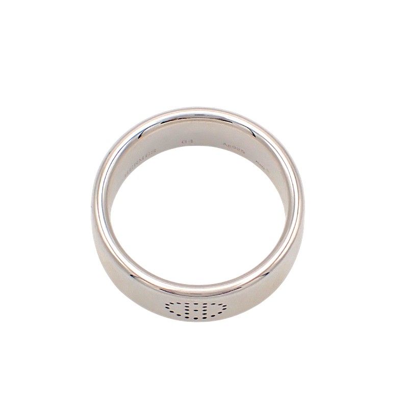 Hermes Eclipse Ribbon Actual Ring 925 Sterling Silver Stamp 64 — view 6