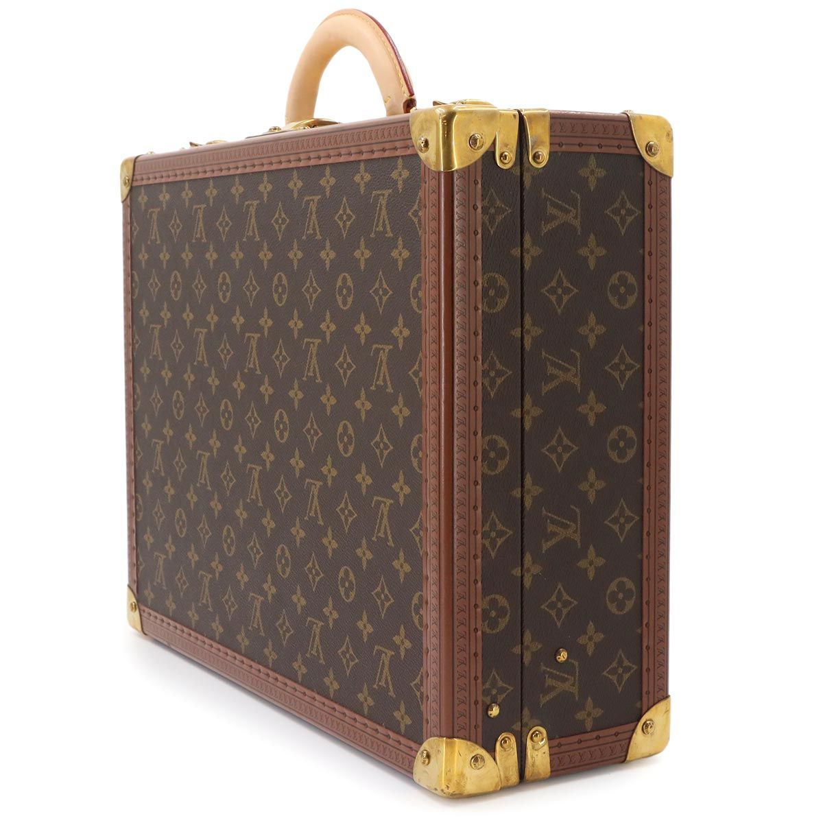 Louis Vuitton Monogram Coteville 45 Trunk Case Business Bag Brown — view 4