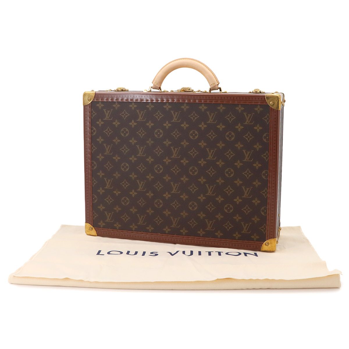 Louis Vuitton Monogram Coteville 45 Trunk Case Business Bag Brown — view 2