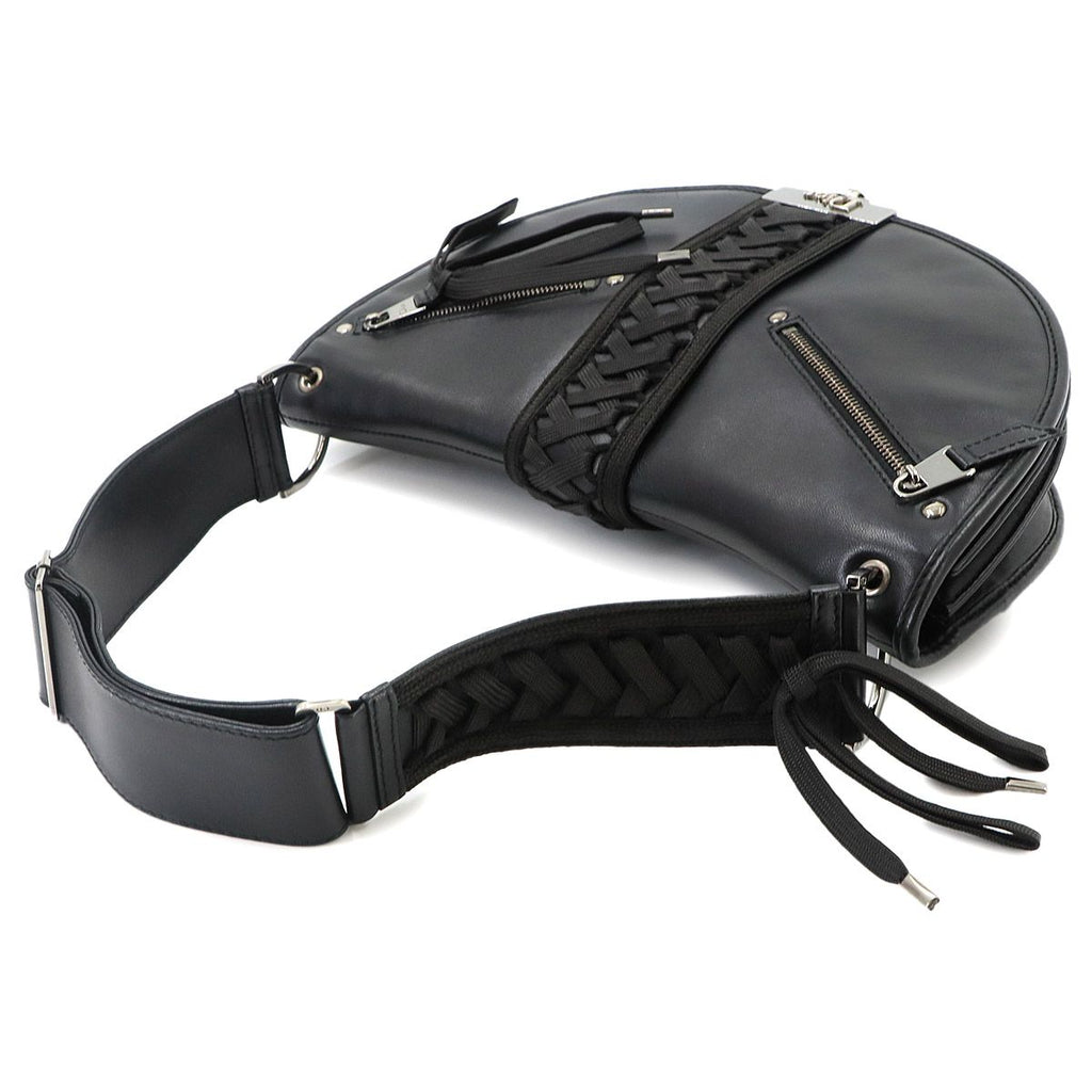 Dior a Dos Shoulder Bag Leather Black Corset Admit — view 5