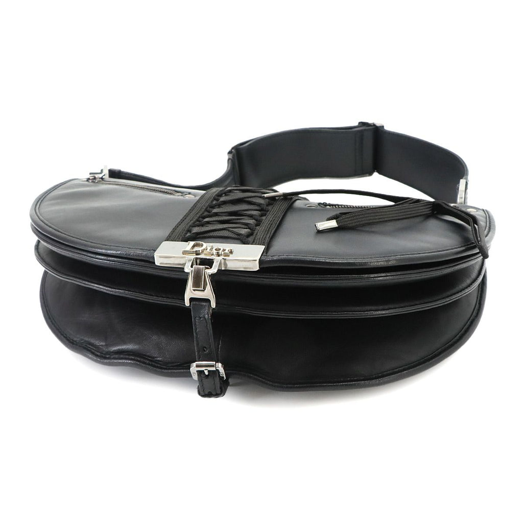 Dior a Dos Shoulder Bag Leather Black Corset Admit — view 4