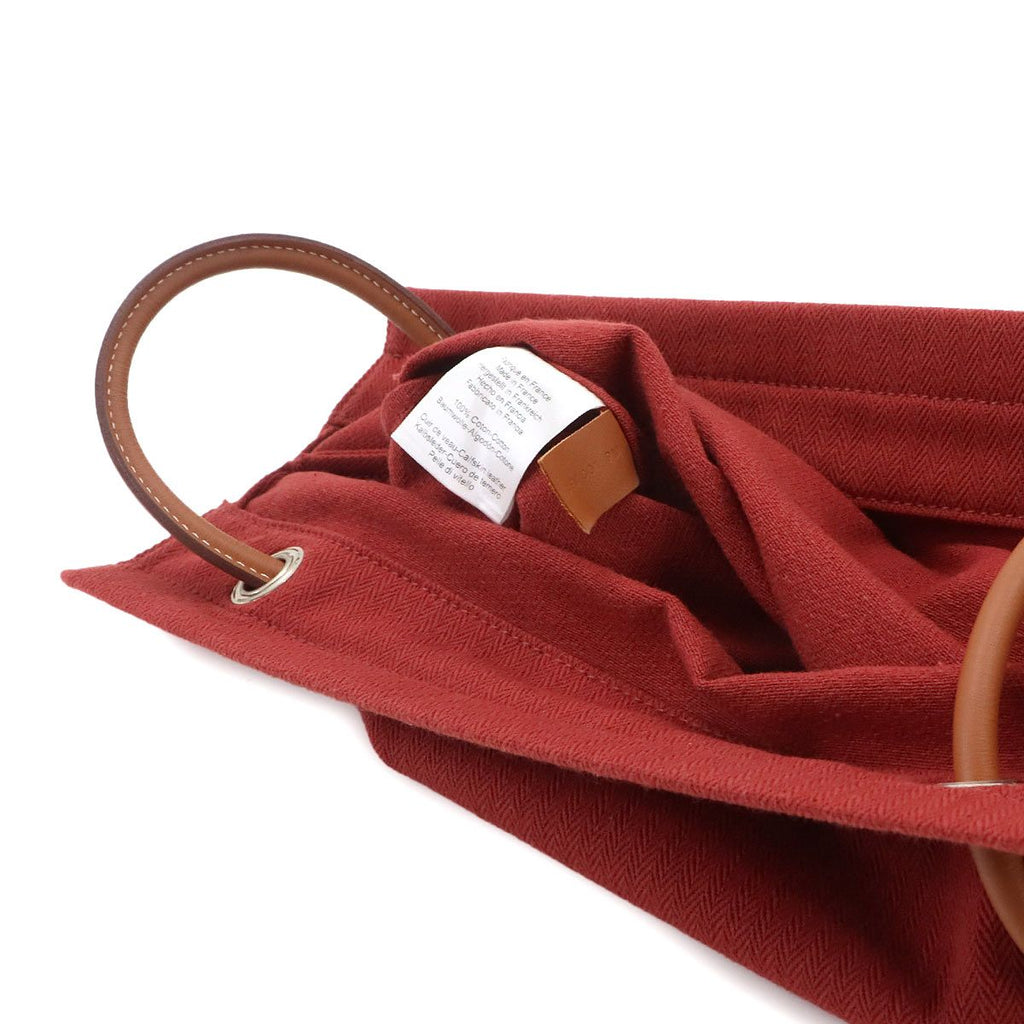 Hermes Sac Aline MM Shoulder Bag Toilet Blanc Swift Rouge Ash Gold — view 7
