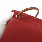 Hermes Sac Aline MM Shoulder Bag Toilet Blanc Swift Rouge Ash Gold — view 8