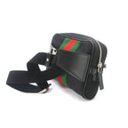 Gucci Sherry Line Belt Bag Canvas Leather Black Silver — view 4
