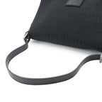 Fendi Zucchino Mamma Bucket Shoulder Bag Canvas Black Silver — view 6