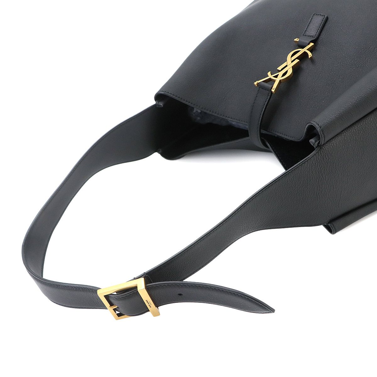 Saint Laurent le 5 a 7 Soft Large Shoulder Bag Leather Black — view 6