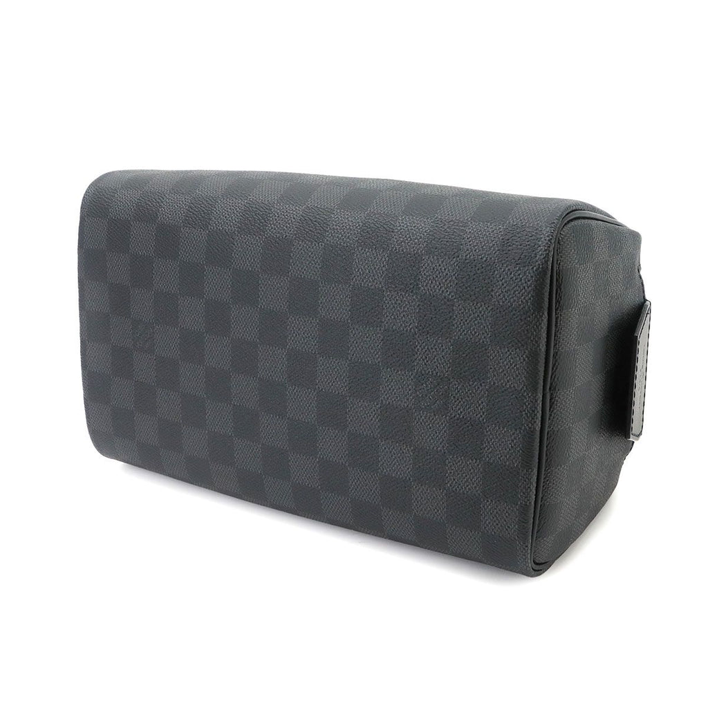 Louis Vuitton Damier Graphite Dopp Kit Hand Bag Black Gray — view 4