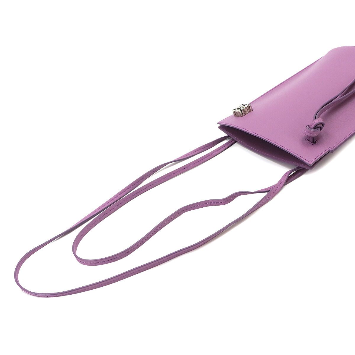 Loewe Dice Pocket Shoulder Bag Leather Purple Silver — view 6