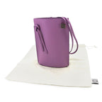 Loewe Dice Pocket Shoulder Bag Leather Purple Silver — view 2
