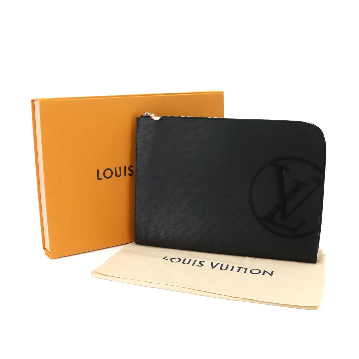 Louis Vuitton Epi Pochette Jour GM Clutch Noir — view 2