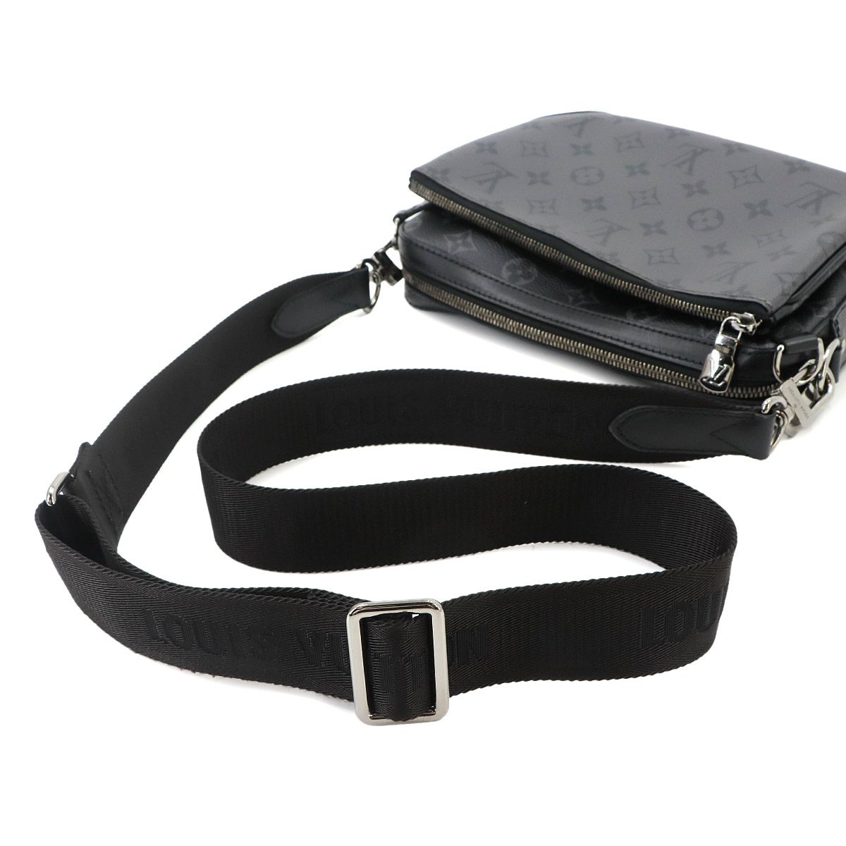 Louis Vuitton Monogram Eclipse Reverse Trio Messenger Shoulder Bag — view 5