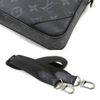 Louis Vuitton Monogram Eclipse Reverse Trio Messenger Shoulder Bag — view 8