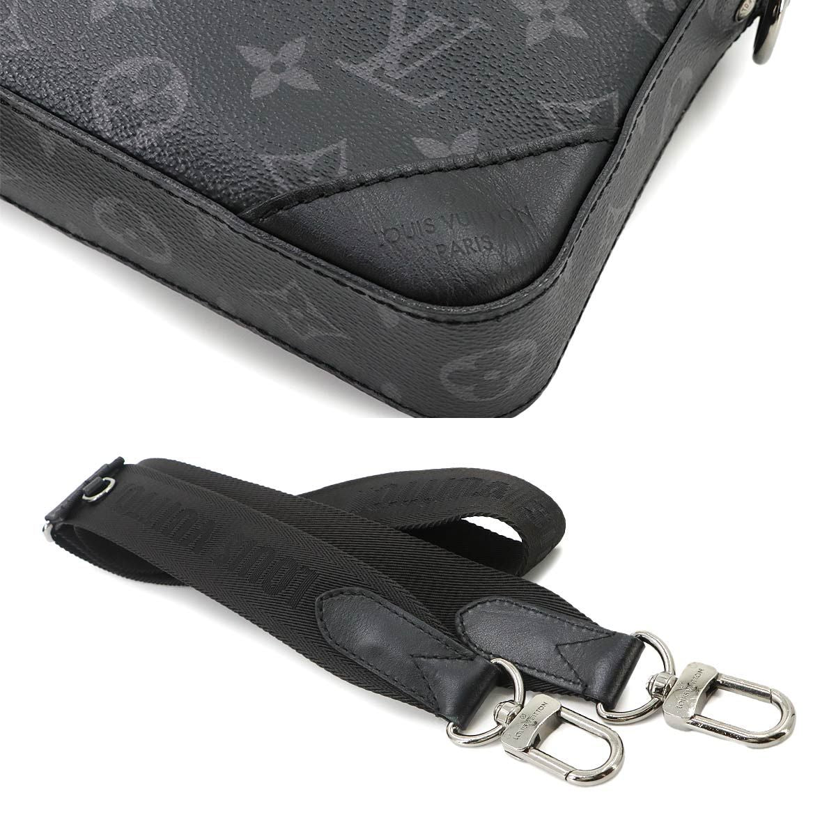 Louis Vuitton Monogram Eclipse Reverse Trio Messenger Shoulder Bag — view 8