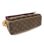 Louis Vuitton Monogram Viva Cite MM Shoulder Bag Brown Gold — view 5