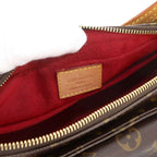 Louis Vuitton Monogram Viva Cite MM Shoulder Bag Brown Gold — view 8