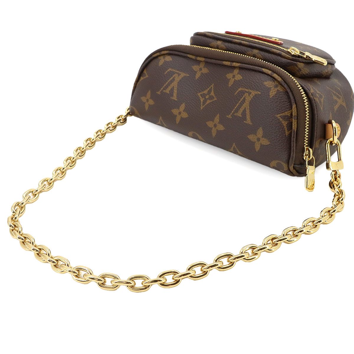 Louis Vuitton Monogram Mini Bumbag 2-Way Bag Brown — view 5