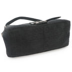 Fendi Zucchino Mamma Bucket Shoulder Bag Canvas Black Silver — view 4