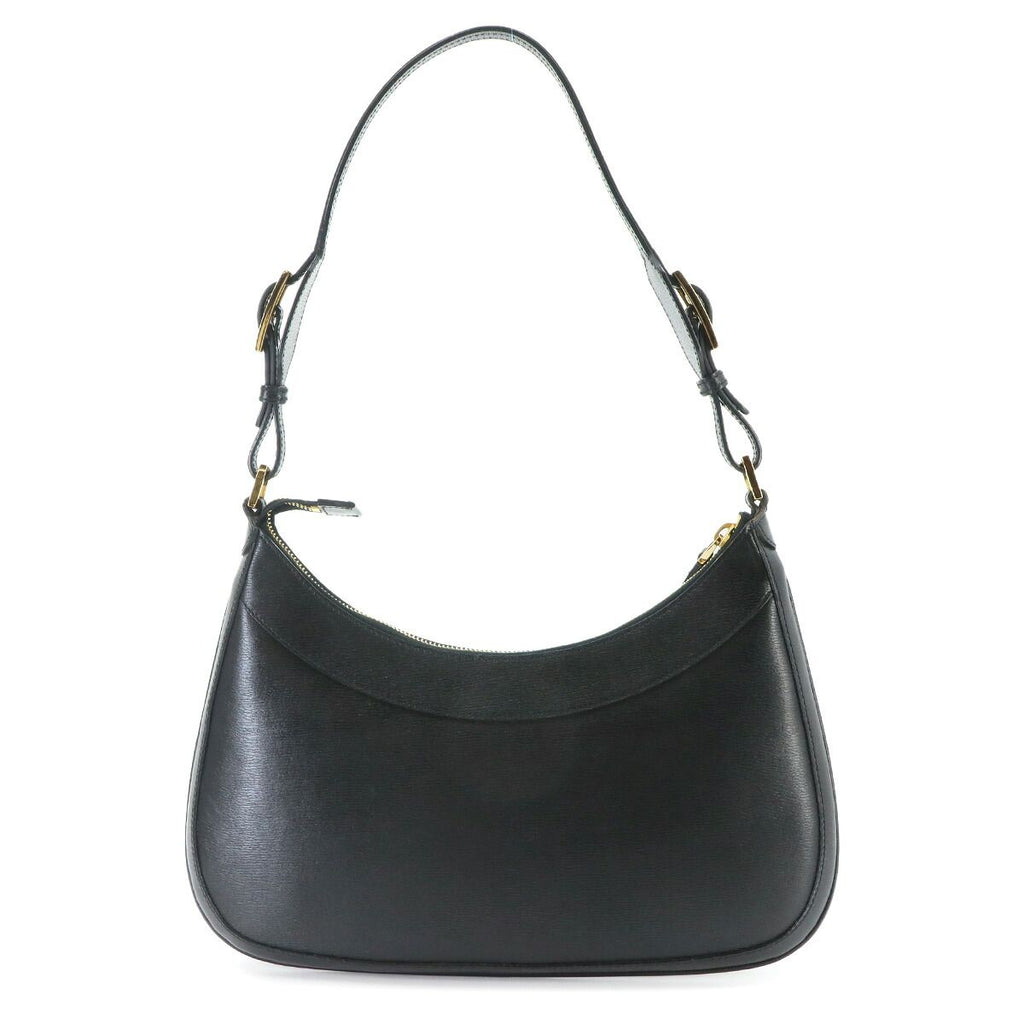 Gucci Shoulder Bag Leather Black Gold — view 3