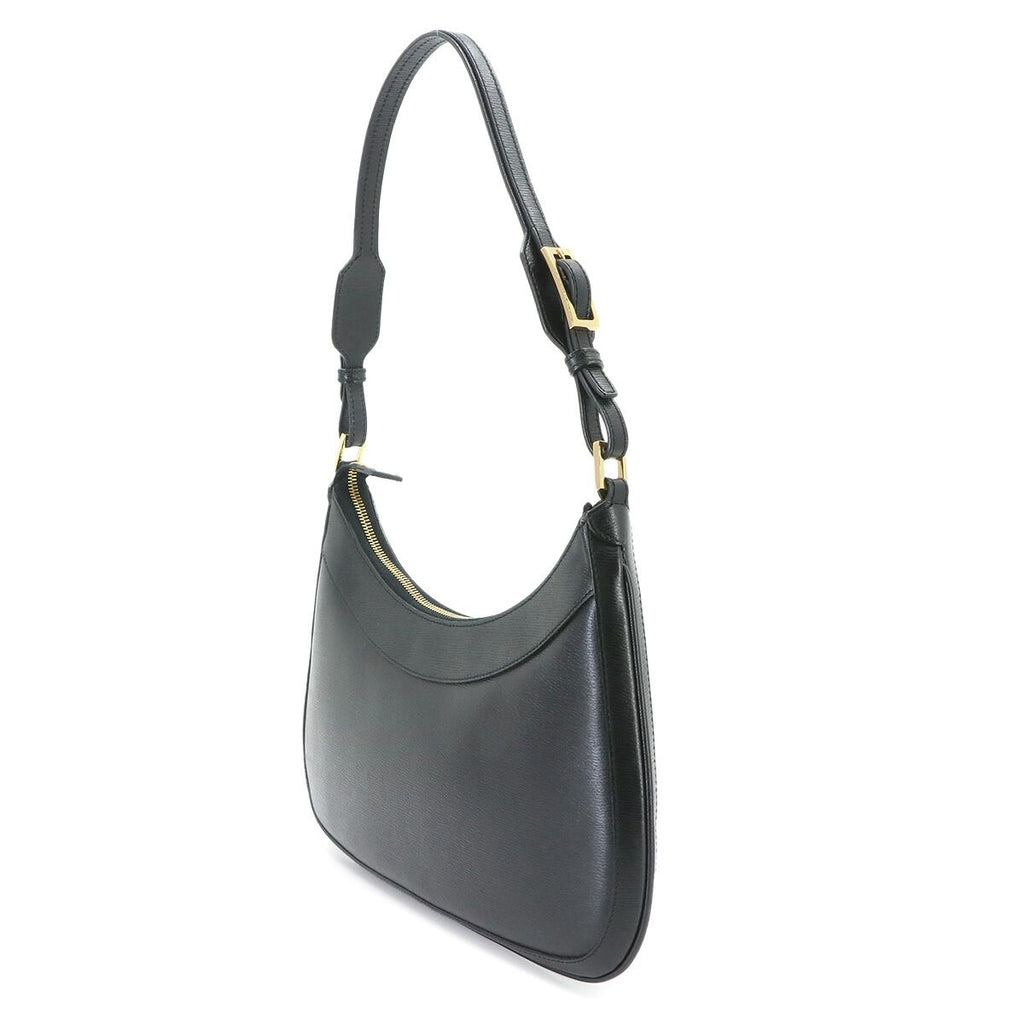 Gucci Shoulder Bag Leather Black Gold — view 4