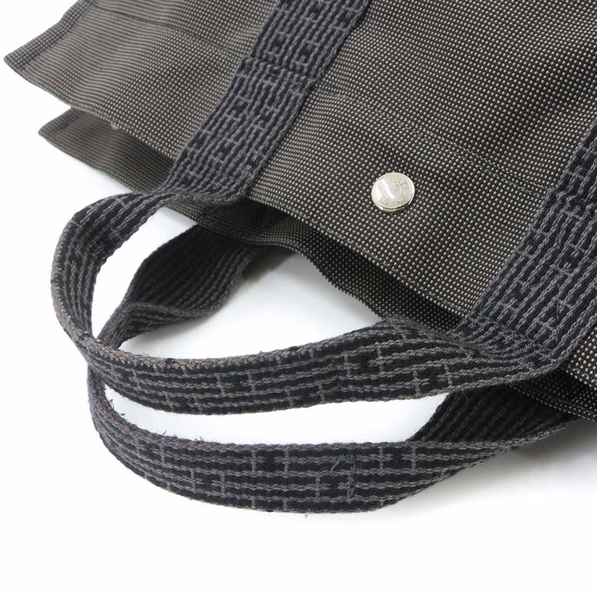 Hermes Her Line Tote Bag MM Canvas Gray Silver Herline — view 5