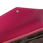 Louis Vuitton Bifold Wallet Portefeuille Sarah Monogram Fuchsia Pink — view 6