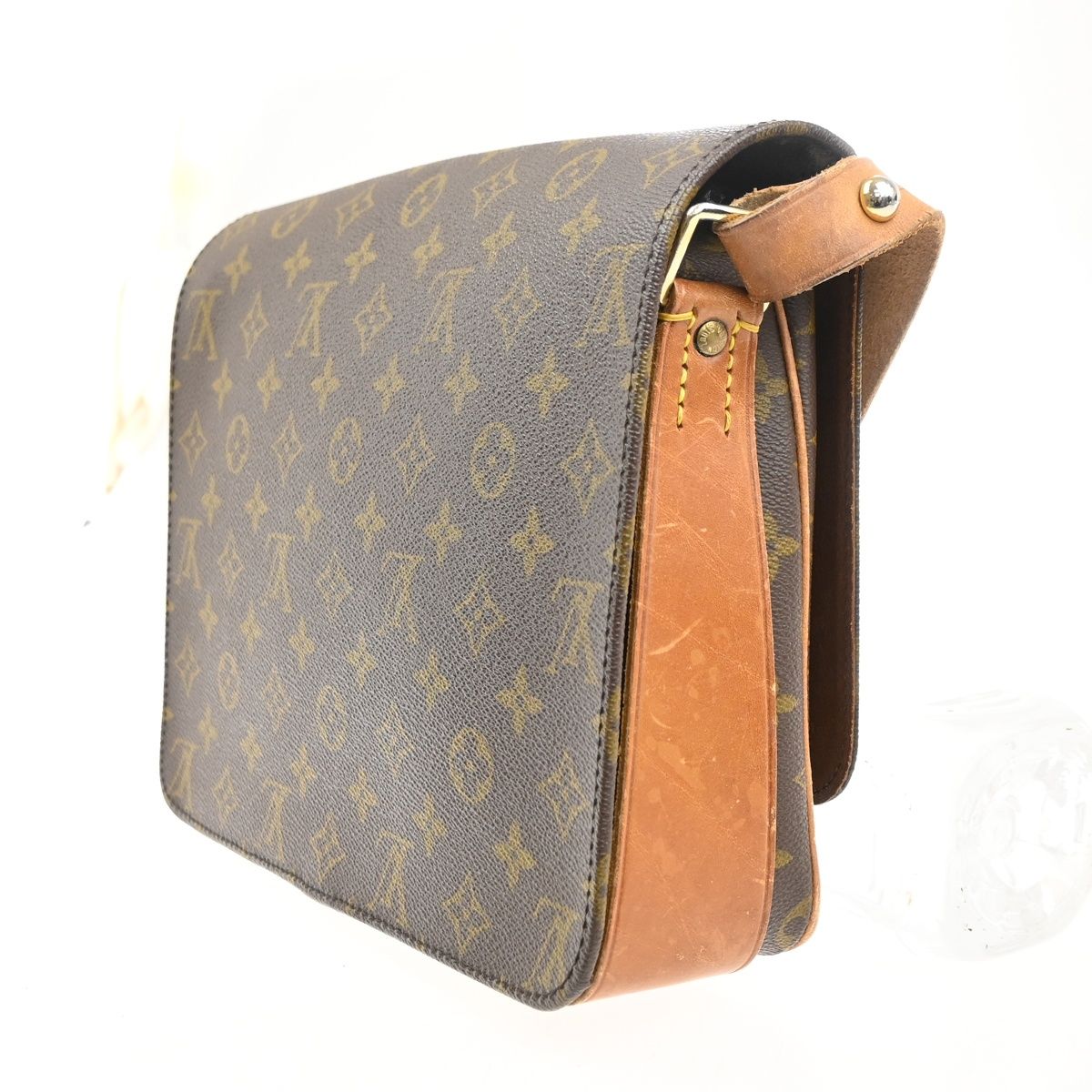 Louis Vuitton Cartouchiere GM Shoulder Bag Monogram Leather — view 3