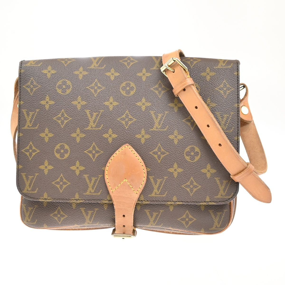 Louis Vuitton Cartouchiere GM Shoulder Bag Monogram Leather