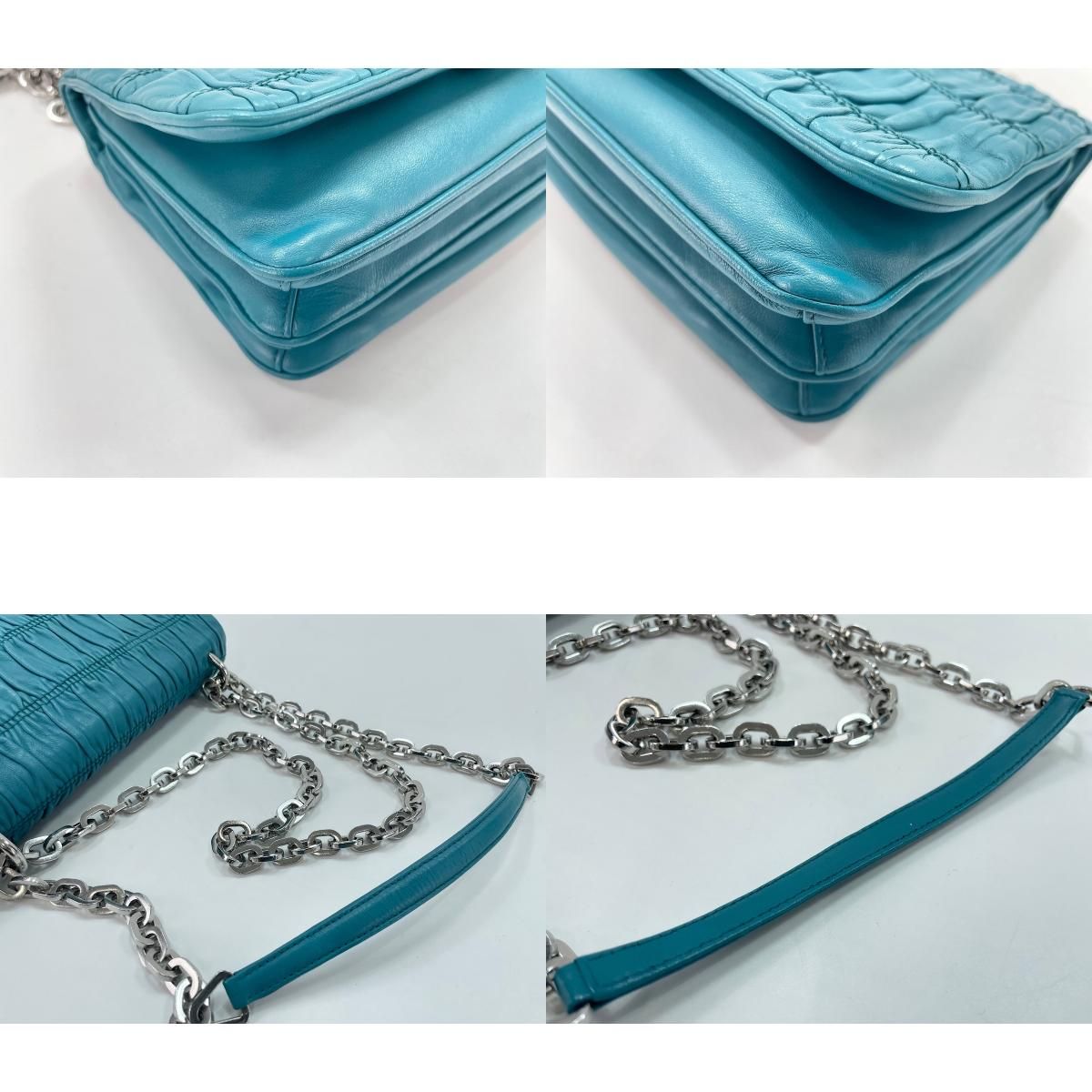 Prada Shoulder Bag Blue — view 8
