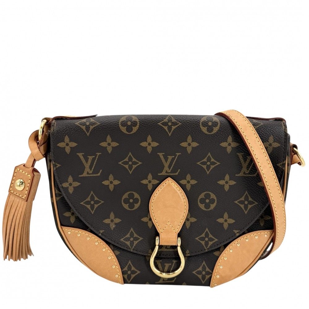 Louis Vuitton Shoulder Bag Monogram Saint Cloud Crossbody Brown Gold