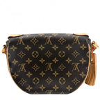 Louis Vuitton Shoulder Bag Monogram Saint Cloud Crossbody Brown Gold — view 2