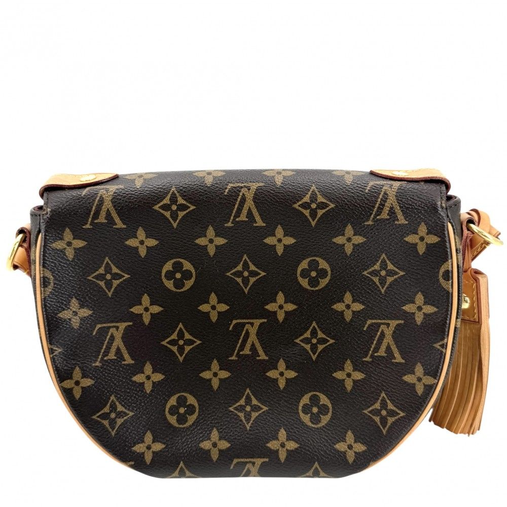 Louis Vuitton Shoulder Bag Monogram Saint Cloud Crossbody Brown Gold — view 2