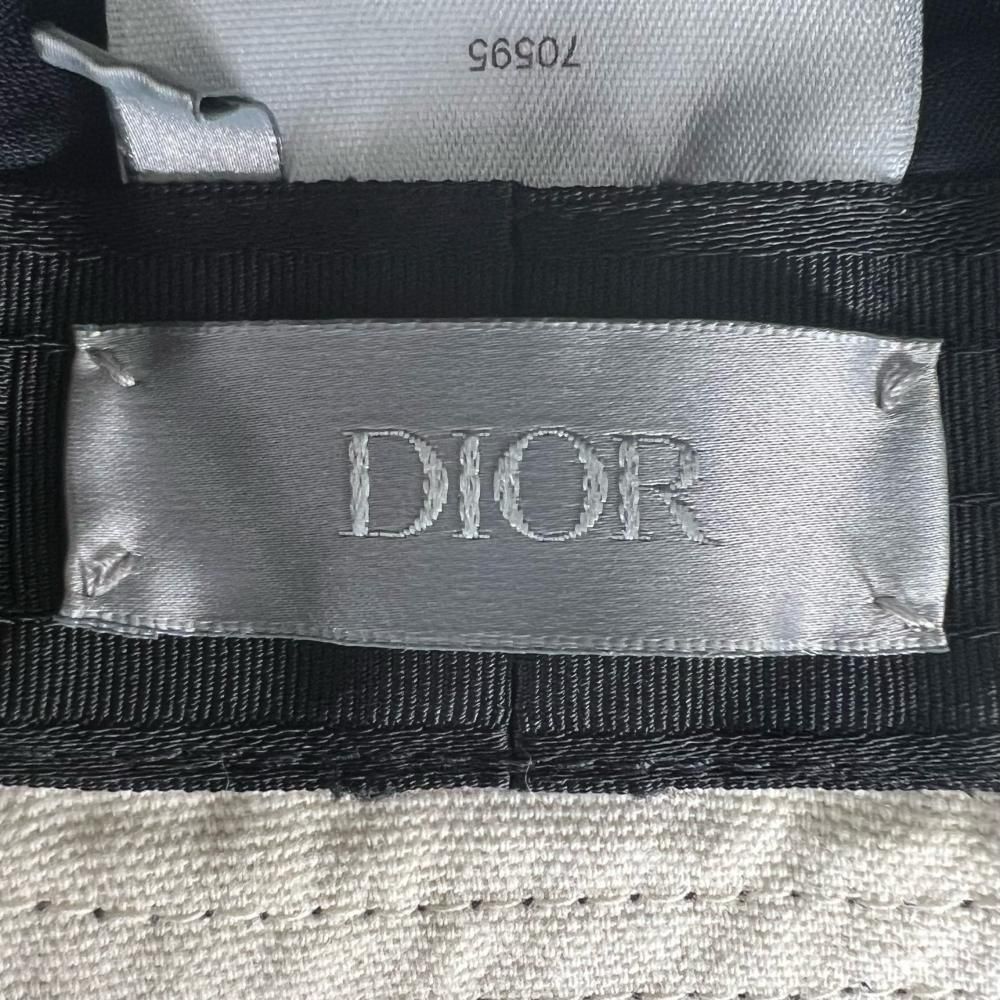 Dior Hat Travis Scott Cactus Jacket Bucket Hat Embroidery Cotton Navy Blue Ivory — view 5