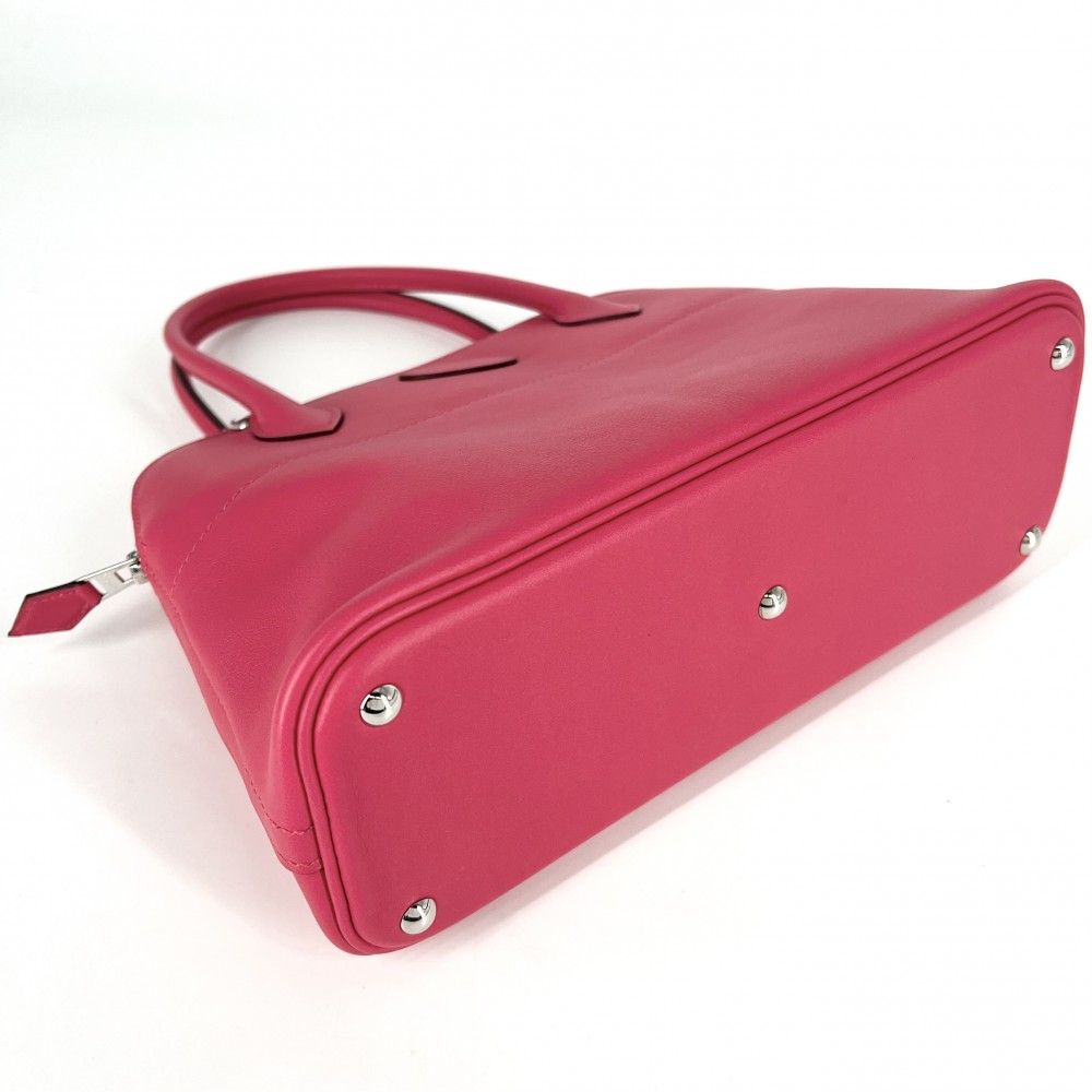 Hermes 2-Way Bolide 27 Handbag Shoulder Bag Crossbody Swift Pink Silver — view 3